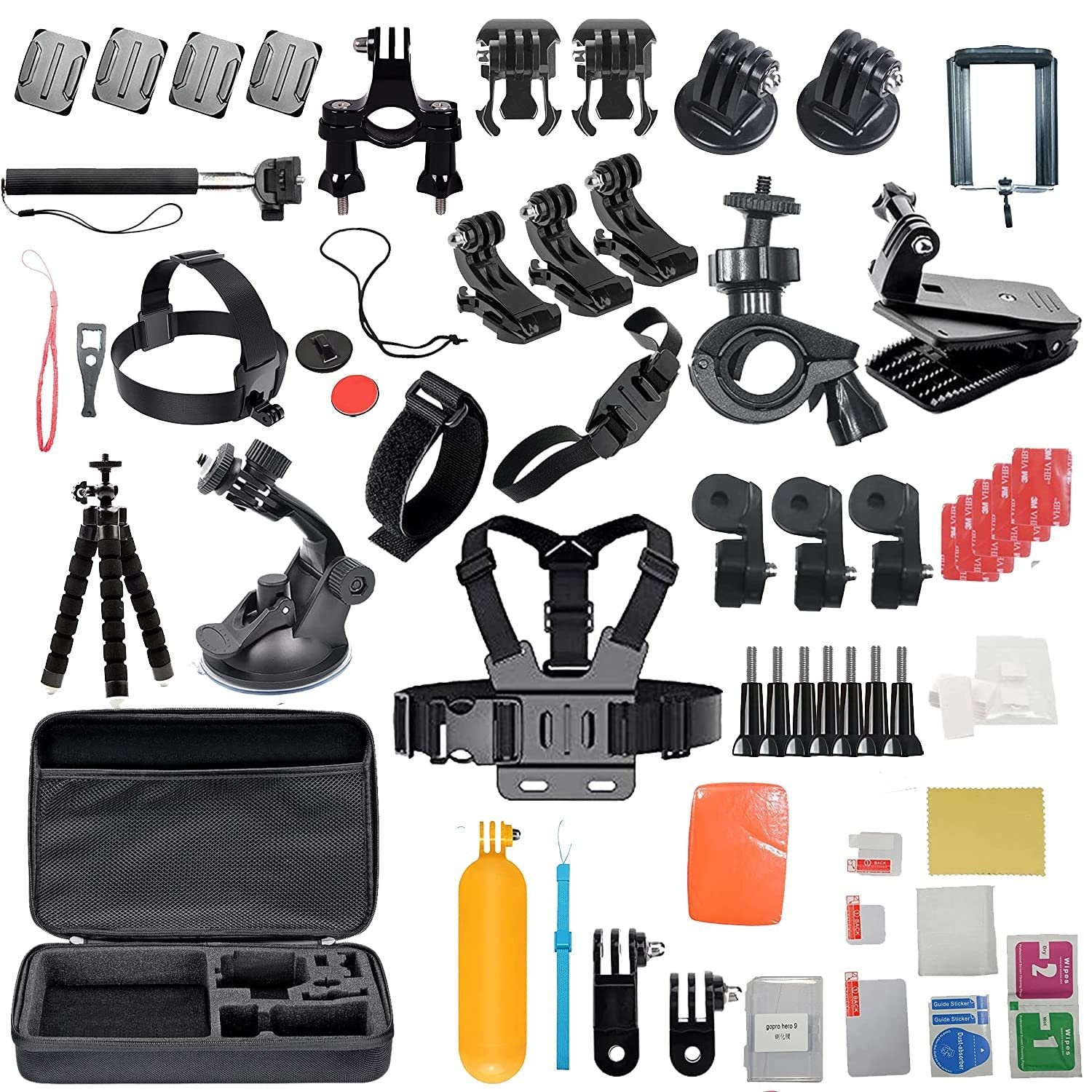 HIFFIN Branded 65 in 1 Compatible for GoPro, Sony Action Cam, Nikon, Garmin, Ricoh Action Cam, SJCAM, iPhone and Android | Epic Photo Shooting - cambuy-lives HIFFIN Branded 65 in 1 Compatible for GoPro, Sony Action Cam, Nikon, Garmin, Ricoh Action Cam, SJCAM, iPhone and Android | Epic Photo Shooting - cambuy-lives